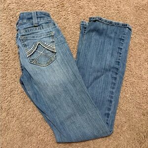 Ariat Women's Boot Cut Jeans in Classic Blue Mid Rise